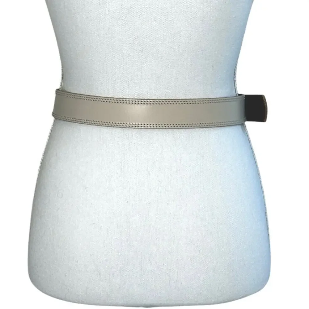 LOFT Adjustable women's belt size XS/S beige silver